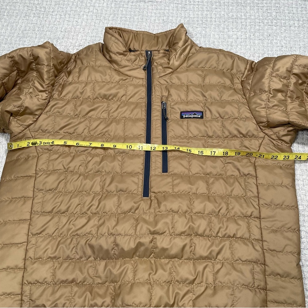 Patagonia Nano Puff Jacket Gold 1/2 Zip Quilted Puffer Pullover Coat Men's Large - Picture 10 of 16